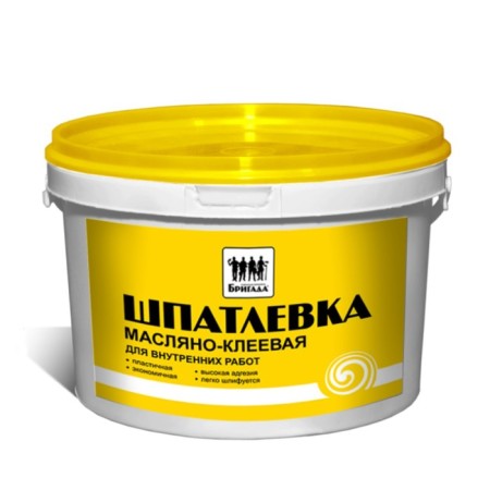 Oil-cell putty, for internal work "Brigade" 5kg