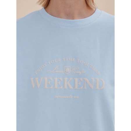 Female T -shirt, size l, blue color-3
