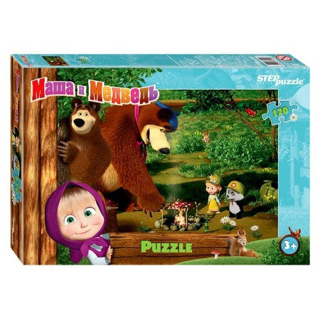 Puzzle "Masha and the Bear - 2", 120 elements, mix-3