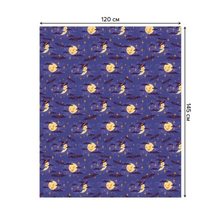 The tablecloth on the table "Cunning Moon and Month", rectangular, oxford, size 120x145 cm-1