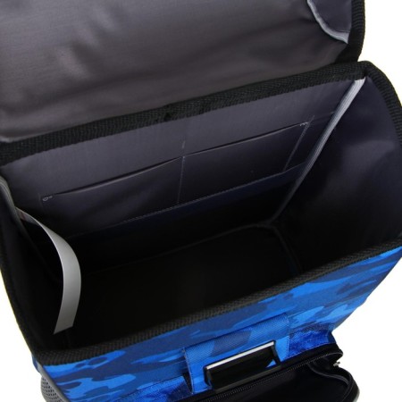 School satchel on the castle, 37 x 25 x 14 cm, Erich Krause Ergoline 15l, Sea Camo 51590-3