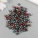 Decor for creativity plastic "Ball with faces. Red-blue" set 30 grams d = 0.6 cm