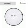 Mosquito grid on a barrel, with a puff, d = 80 cm, Greengo