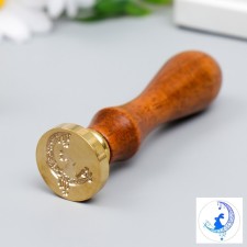 Printing for wax with a wooden handle 