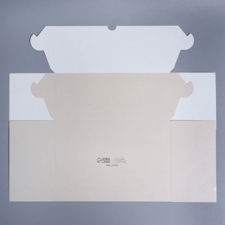 Capcake box, confectionery packaging with a window, 6 cells, “white peonies”, 25 x 17 x 10 cm-4