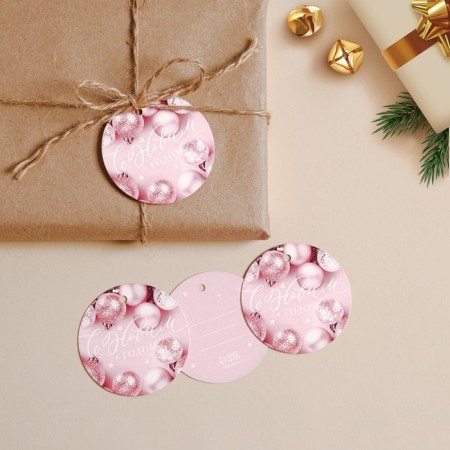 Schildik for a gift "Balls", 5.6 x 5.6 cm, New Year-1