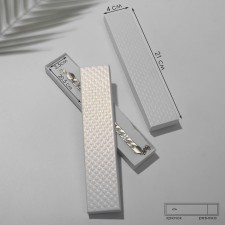 Gift box for a bracelet/chain/clock, “Styganaya”, 21 × 4, white color