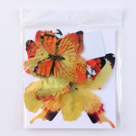 Set for decorating "Butterflies", 12 pcs, yellow color-5