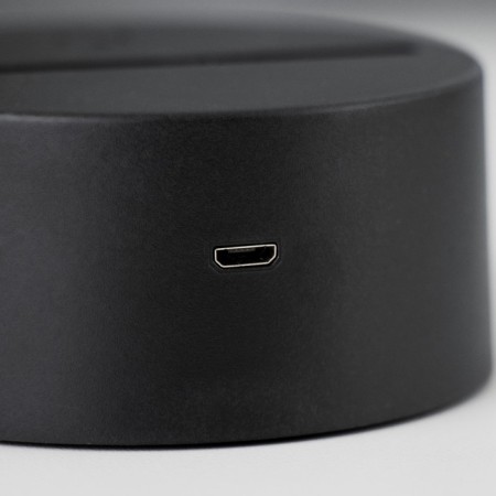The base of the lamp with DPD LED 16 colors USB black 10x10x3.5 cm Risalux-4