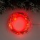 Garland "thread" 10 m Rosa, IP20, silver thread, 100 LED, red glow, 12 V