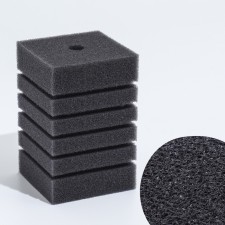 Rectangular sponge for the turbo filter No. 8, 8 x 8 x 12 cm, gray