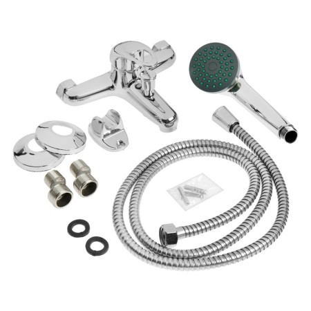 Bath mixer Zein Z0153, 35 mm cartridge, with shower set, chrome-11