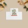 Mini-postcard "Happy New Year!" machine, 7 x 7 cm, new year
