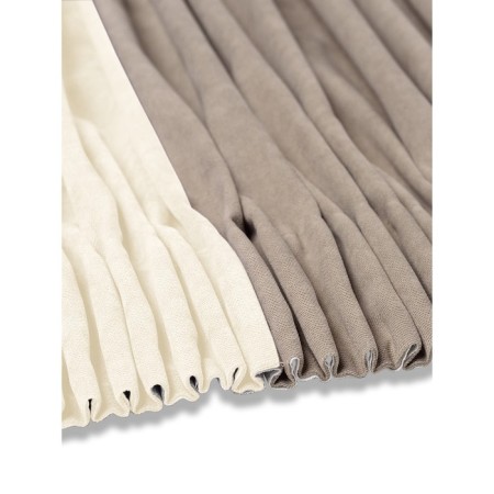Set of curtains "Canvas", size 200x260 cm, 2 pcs, beige color, milk-3