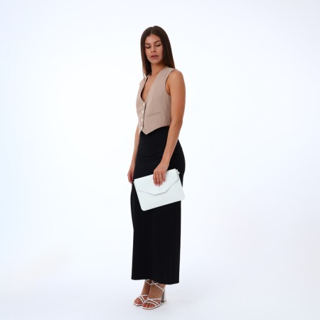 Bag-clate on the magnet, strap on the wrist, white color-7