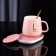 Heated LSK-1501 heating stand, from USB, 16 watts, pink