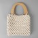 Handles for the bag are wooden, 11 × 16.5 cm, 2 pcs, beige color
