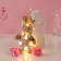 Set Gift "Bunny in the overalls" soap pink roses 5 pcs, dew 7x7x12 cm