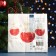 Paper Napkins "Art Bouquet" three red balls, 3 layers, 33x33, 20 sheets