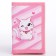 Gift set for the girl "Kitty with a heart" wallet, notebook, handle