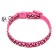 Fly collar with buckle in the shape of a cat, width 1 cm, pink
