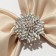 Ring for the scarf "snowflake", the color of the rainbow-white in silver