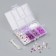 Beads in the casket "purple" thread 0.8 mm 5 m 12x8.4x2.2 cm