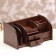 Organizer 7 sections, 2 drawers, a series of walnuts with a skeleton cante, 16*30*15cm