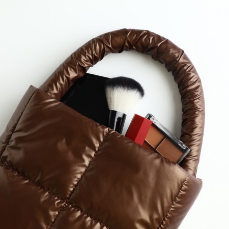 Bag-tout on lightning, brown color-9