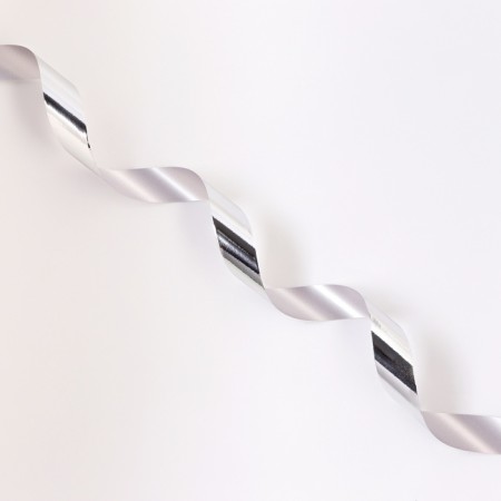 Tape for decor and gifts, "metallic", silver, 2 cm x 50 m-2