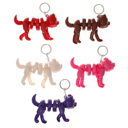 Developing toy "dog" light on a keychain, color mix-2