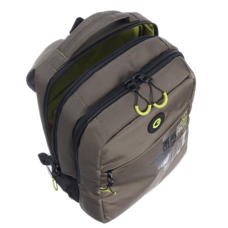 School backpack, 39 x 26 x 19 cm, Grizzly, ergonomic back, laptop department, khaki-10
