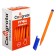 Ballic handle 0.5 mm blue, yellow triangular housing (barcode on a thing), blue cap.