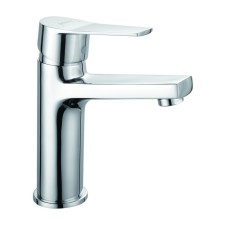 BOOU B8246-1LJ shell mixer, pour 125 mm, single-leaf, brass, chrome