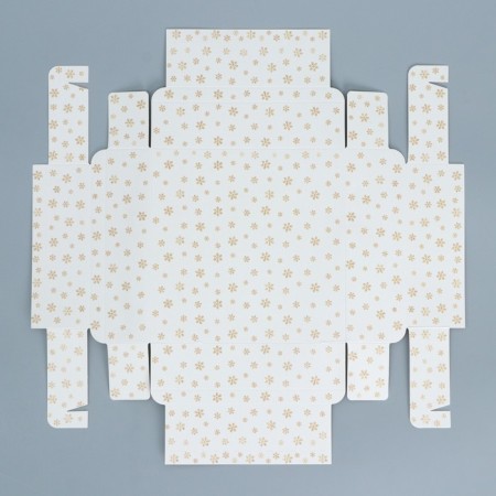 Box for 9 sweets with cells “Happy New Year” 14.5 x 14.5 x 3.5 cm, New Year-6