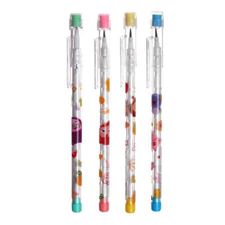 Sectional pencil "Assorted", blackographic with an eraser, mix-1