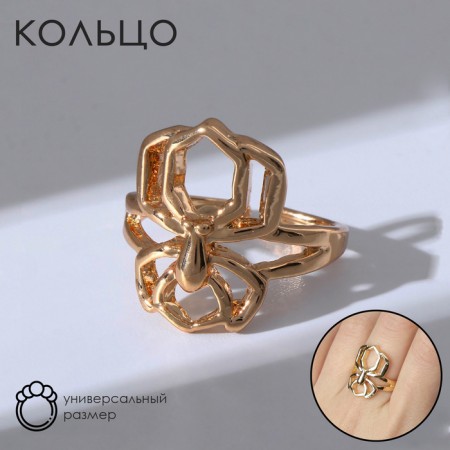 Ring "mood" spider, color gold, dimensionless