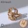 Ring "mood" spider, color gold, dimensionless