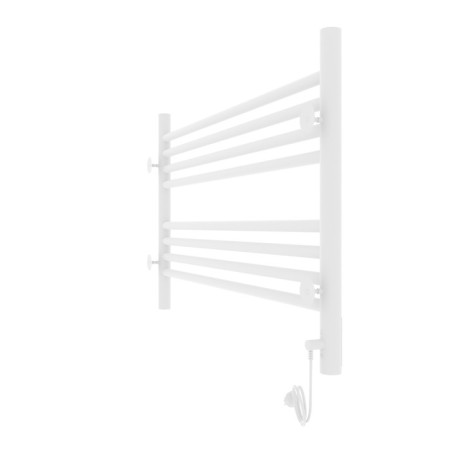 Towel electric heated Laris Olivia ChK8, 800x500 mm, 8 crossbars, left, white-13