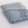 Women's wallet on the button, blue color