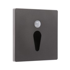 Встраиваемый светильник для лестницы, NL-35, датчик движ, 1.5 Вт, 60 Лм, 6500К, серебристый