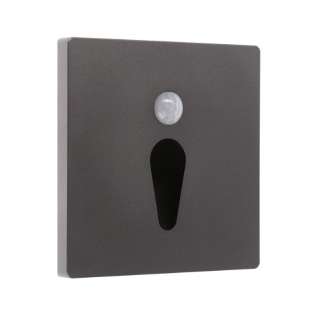 Built-in lamp for the stairs, NL-35, engine sensor, 1.5 W, 60 lm, 6500k, silver
