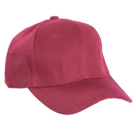 Baseball cap, burgundy color, size 56-58