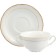 A cup with a saucer for constance broth, decor "Golden thread, Golden Layer"