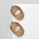 Earrings Metal "interweaving" thread, color gold