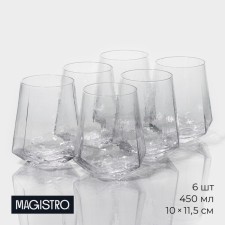 A set of glasses of glass Magistro 