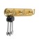Tundra tundra tundra, metal, three -horn, gold color