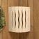 The lampshade is wooden, corner "Flame"