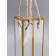 PET box with handles, gold, 7 x 7 x 21 cm