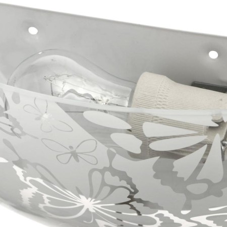 Lamp "Butterflies" Mollir., 1x60W E27, chrome, d = 30 cm, h = 5.5 cm-2